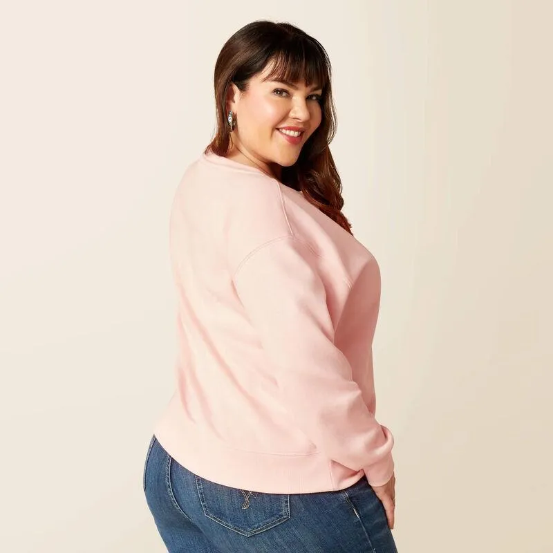 Women's College Sweatshirt - Blushing Rose